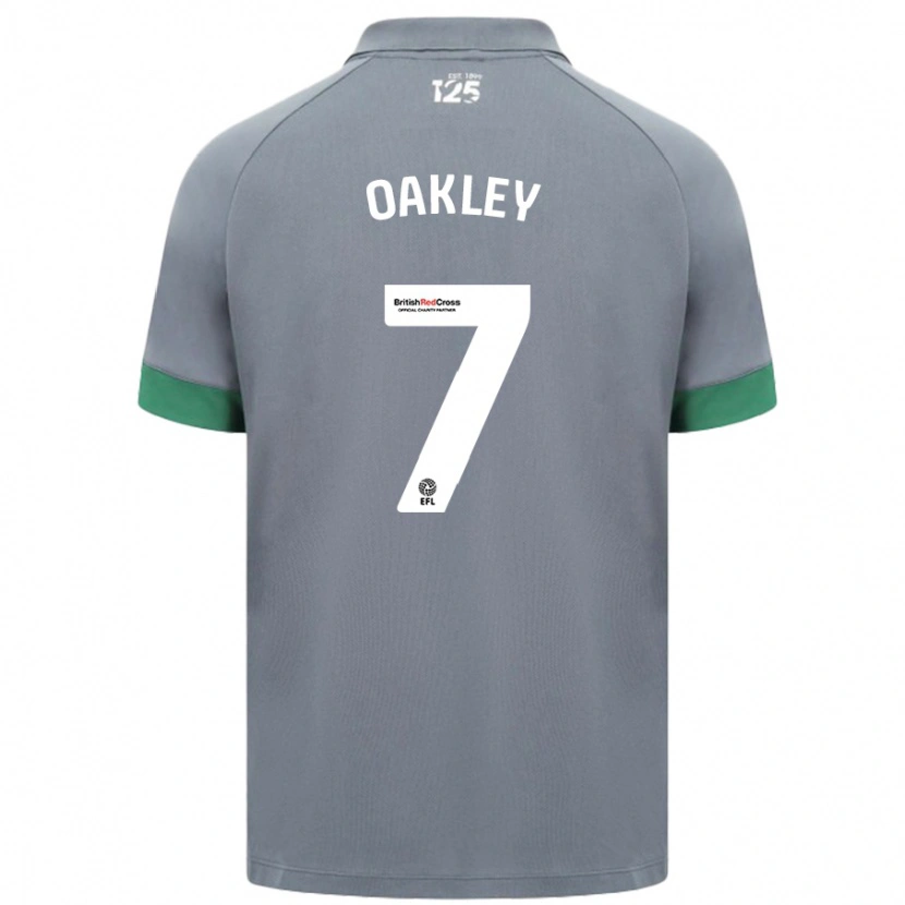 Danxen Män Rhianne Oakley #7 Mörkgrå Bortatröja Matchtröjor 2024/25 Tröjor T-Tröja