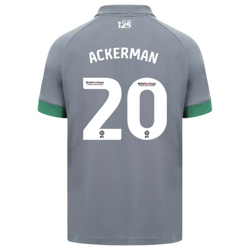 Danxen Män Mali Ackerman #20 Mörkgrå Bortatröja Matchtröjor 2024/25 Tröjor T-Tröja