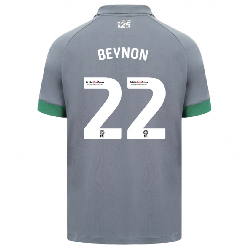 Danxen Män Emma Beynon #22 Mörkgrå Bortatröja Matchtröjor 2024/25 Tröjor T-Tröja