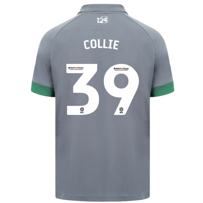 Danxen Män Eliza Collie #39 Mörkgrå Bortatröja Matchtröjor 2024/25 Tröjor T-Tröja
