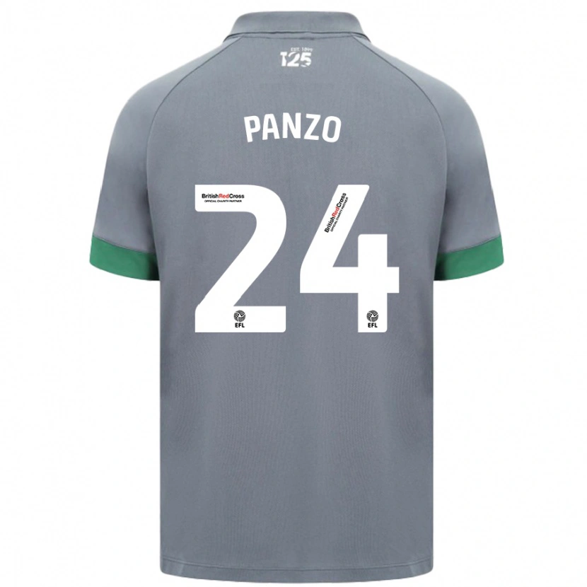 Danxen Män Jonathan Panzo #24 Mörkgrå Bortatröja Matchtröjor 2024/25 Tröjor T-Tröja