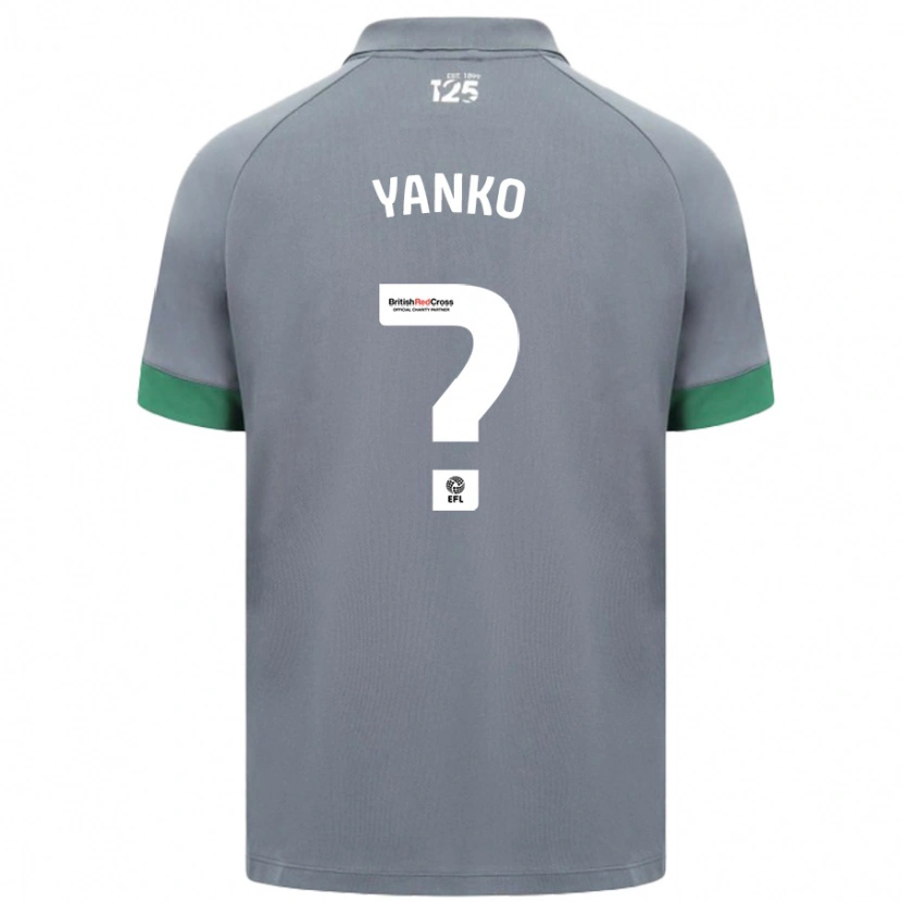 Danxen Män Nativ Yanko #0 Mörkgrå Bortatröja Matchtröjor 2024/25 Tröjor T-Tröja