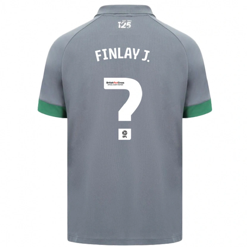 Danxen Män Finlay Johnson #0 Mörkgrå Bortatröja Matchtröjor 2024/25 Tröjor T-Tröja