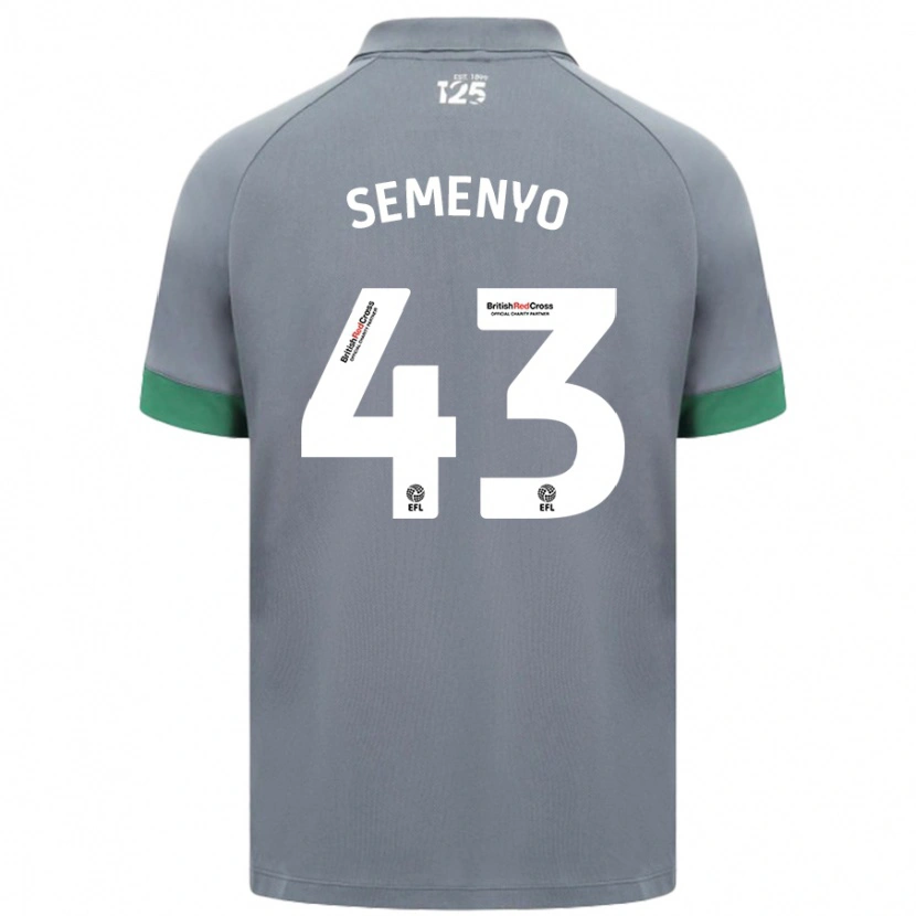 Danxen Män Jai Semenyo #43 Mörkgrå Bortatröja Matchtröjor 2024/25 Tröjor T-Tröja