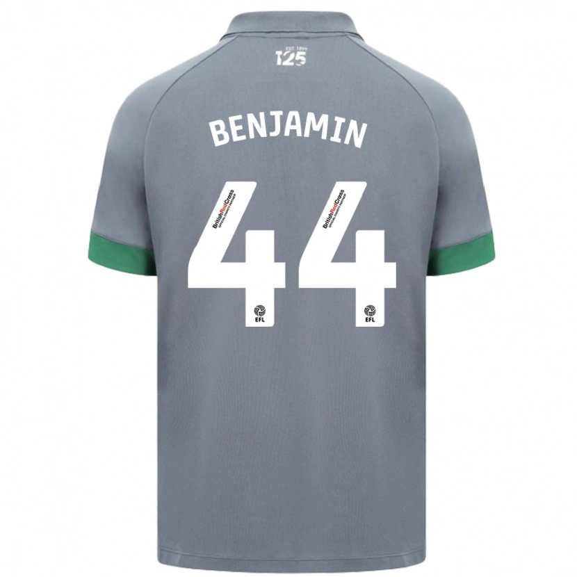 Danxen Män Xavier Benjamin #44 Mörkgrå Bortatröja Matchtröjor 2024/25 Tröjor T-Tröja