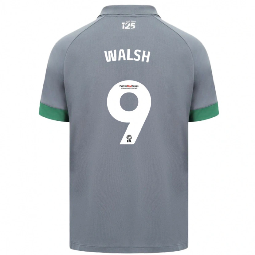 Danxen Män Catherine Walsh #9 Mörkgrå Bortatröja Matchtröjor 2024/25 Tröjor T-Tröja