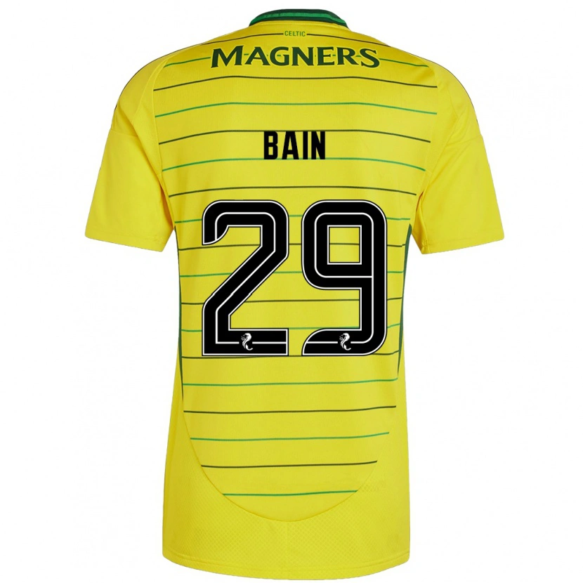 Danxen Män Scott Bain #29 Gul Bortatröja Matchtröjor 2024/25 Tröjor T-Tröja