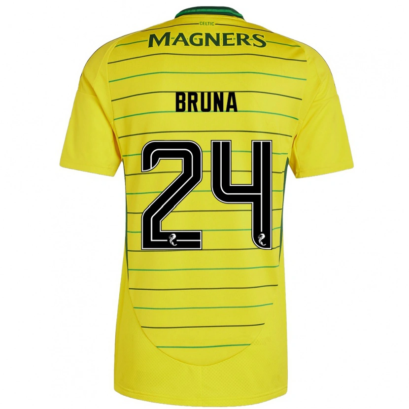 Danxen Män Bruna Lourenço #24 Gul Bortatröja Matchtröjor 2024/25 Tröjor T-Tröja