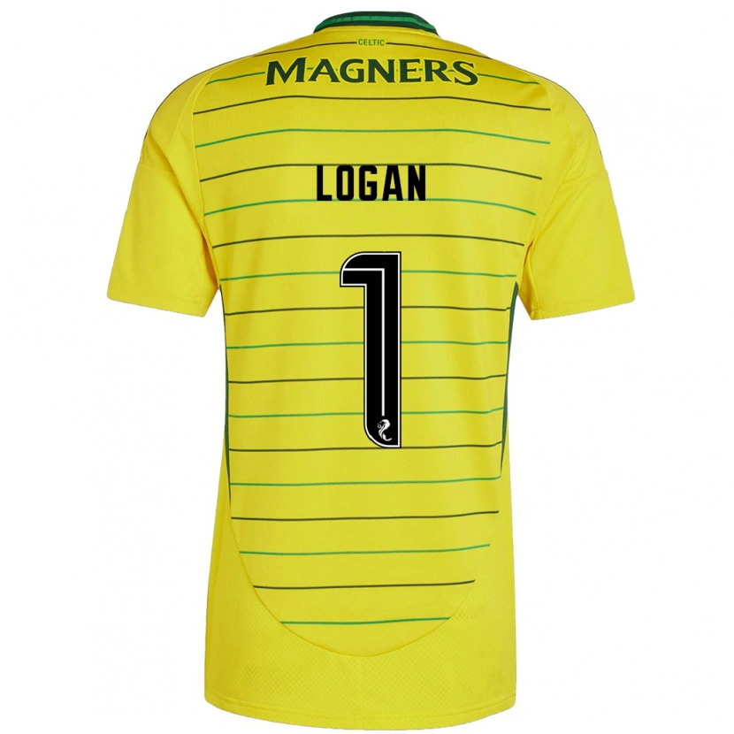 Danxen Män Chloe Logan #1 Gul Bortatröja Matchtröjor 2024/25 Tröjor T-Tröja