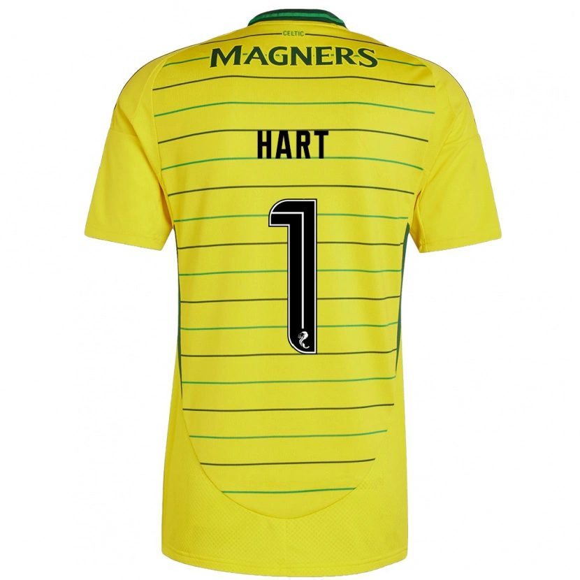 Danxen Män Joe Hart #1 Gul Bortatröja Matchtröjor 2024/25 Tröjor T-Tröja