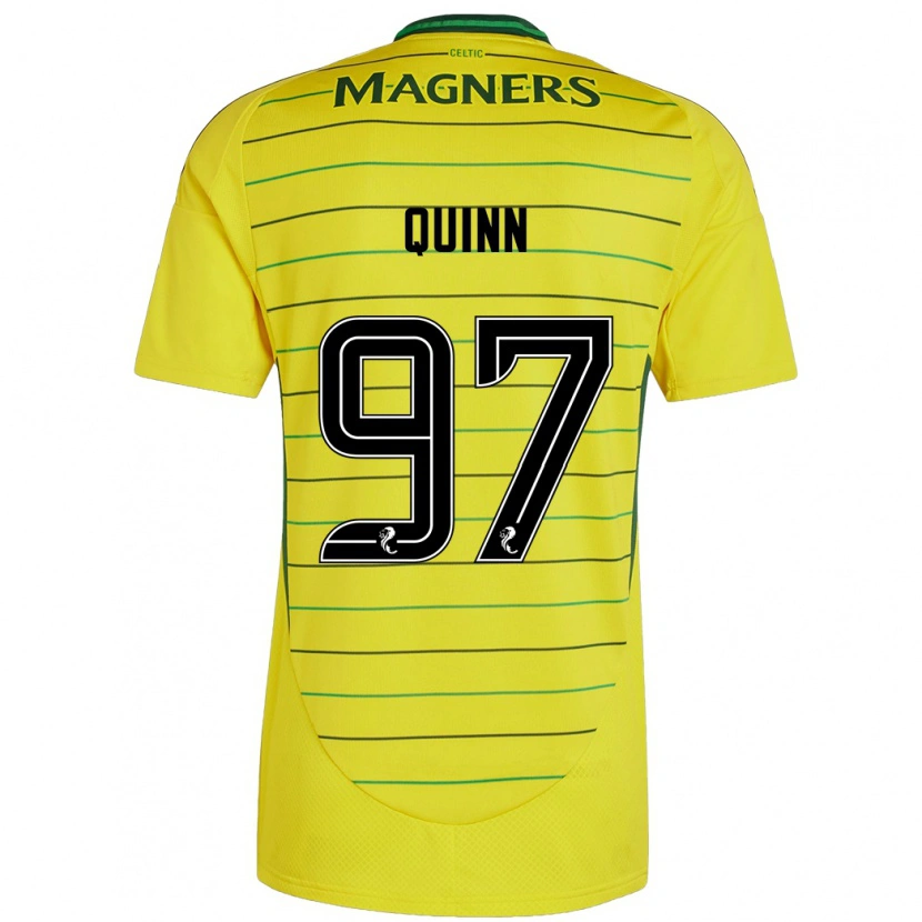 Danxen Män Ben Quinn #97 Gul Bortatröja Matchtröjor 2024/25 Tröjor T-Tröja