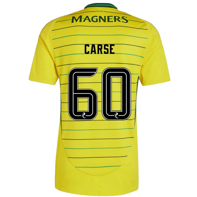 Danxen Män Mackenzie Carse #60 Gul Bortatröja Matchtröjor 2024/25 Tröjor T-Tröja