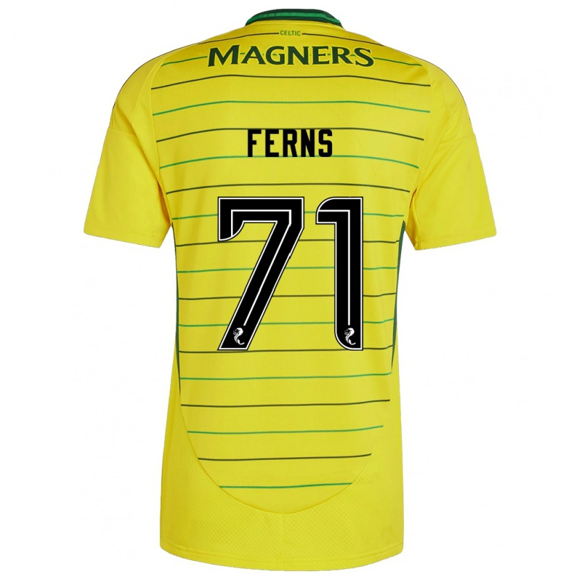 Danxen Män Abbie Ferns #71 Gul Bortatröja Matchtröjor 2024/25 Tröjor T-Tröja