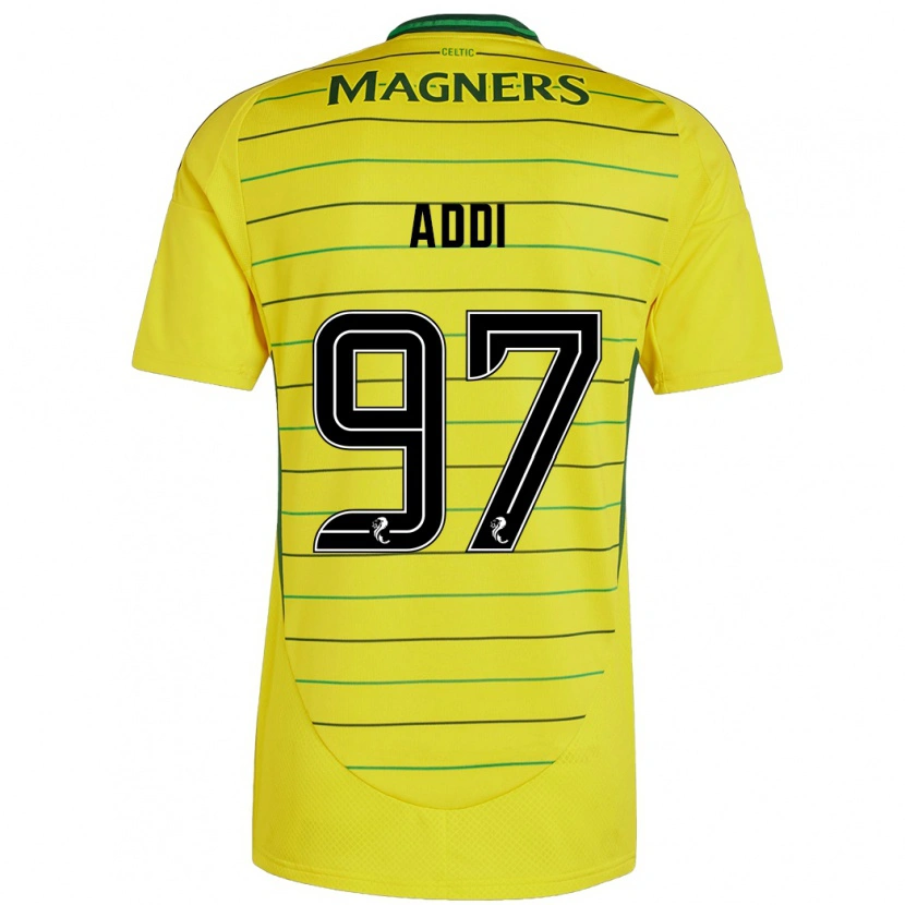 Danxen Män Imane Addi #97 Gul Bortatröja Matchtröjor 2024/25 Tröjor T-Tröja