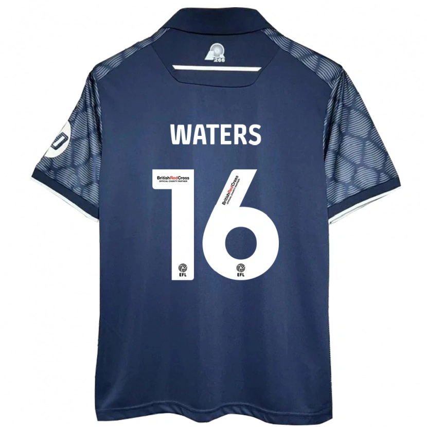 Danxen Män Billy Waters #16 Svart Bortatröja Matchtröjor 2024/25 Tröjor T-Tröja