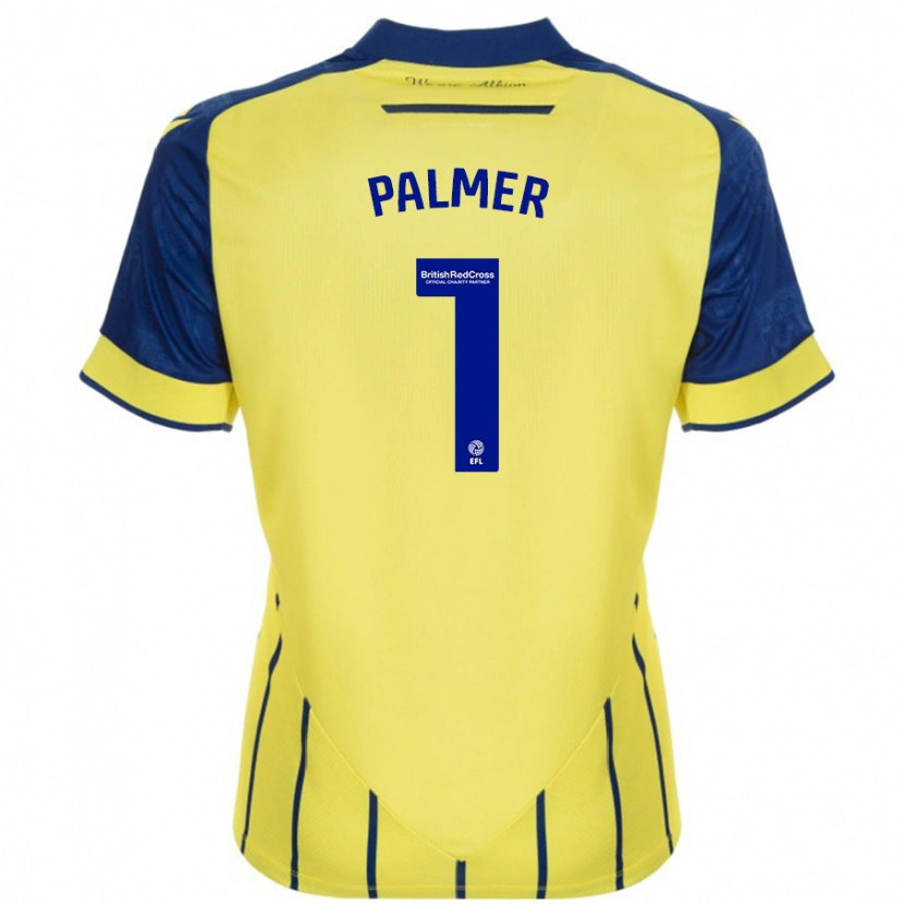 Danxen Män Alex Palmer #1 Gul Blå Bortatröja Matchtröjor 2024/25 Tröjor T-Tröja