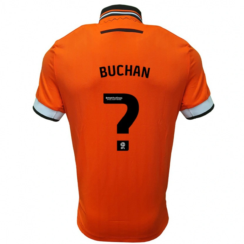Danxen Män Jay Buchan #0 Orange Vit Bortatröja Matchtröjor 2024/25 Tröjor T-Tröja