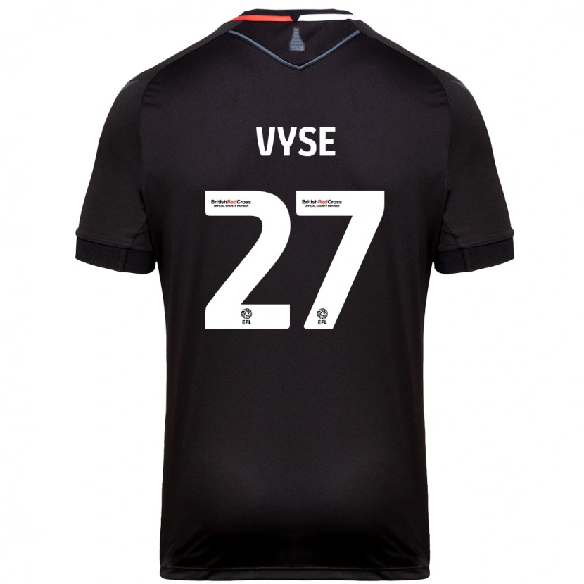 Danxen Män Ryah Vyse #27 Svart Bortatröja Matchtröjor 2024/25 Tröjor T-Tröja