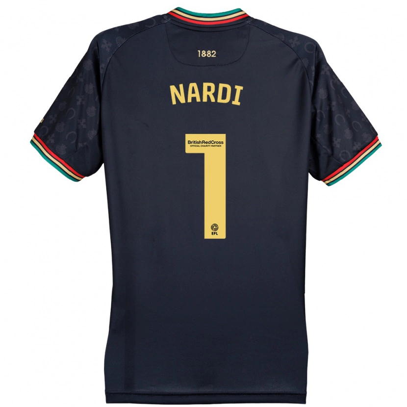 Danxen Män Paul Nardi #1 Mörk Marinblå Bortatröja Matchtröjor 2024/25 Tröjor T-Tröja