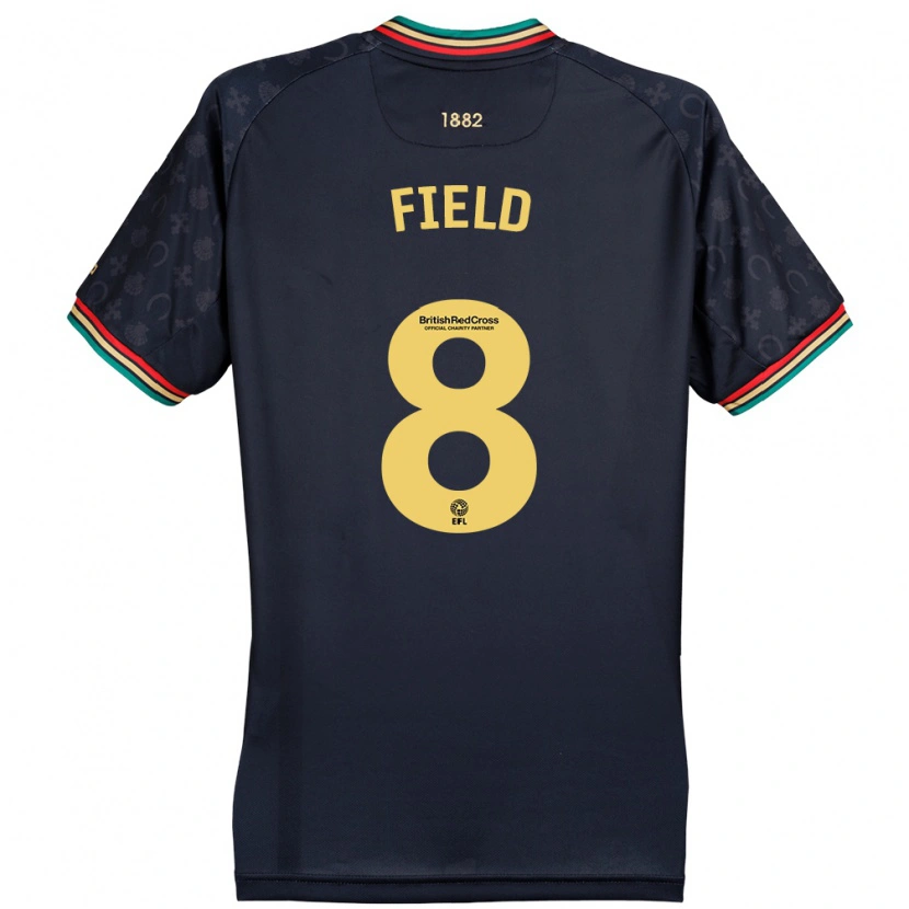 Danxen Män Sam Field #8 Mörk Marinblå Bortatröja Matchtröjor 2024/25 Tröjor T-Tröja