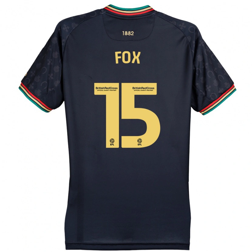 Danxen Män Morgan Fox #15 Mörk Marinblå Bortatröja Matchtröjor 2024/25 Tröjor T-Tröja