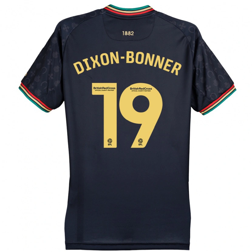 Danxen Män Elijah Dixon-Bonner #19 Mörk Marinblå Bortatröja Matchtröjor 2024/25 Tröjor T-Tröja