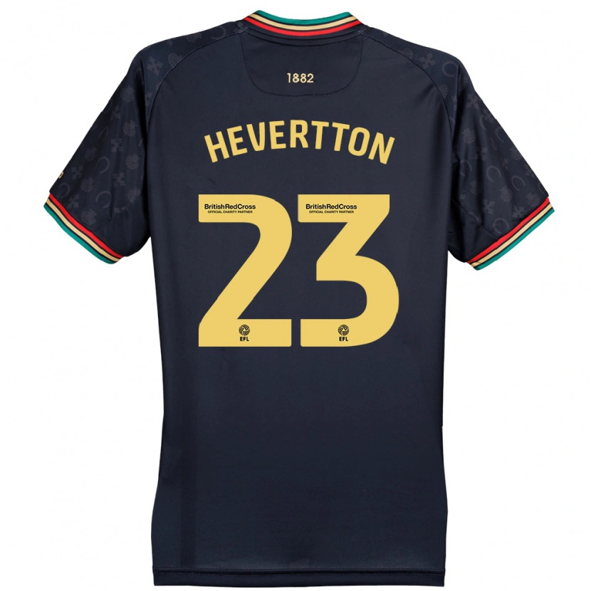Danxen Män Hevertton #23 Mörk Marinblå Bortatröja Matchtröjor 2024/25 Tröjor T-Tröja