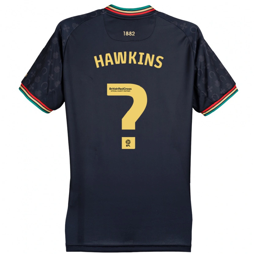 Danxen Män Henry Hawkins #0 Mörk Marinblå Bortatröja Matchtröjor 2024/25 Tröjor T-Tröja