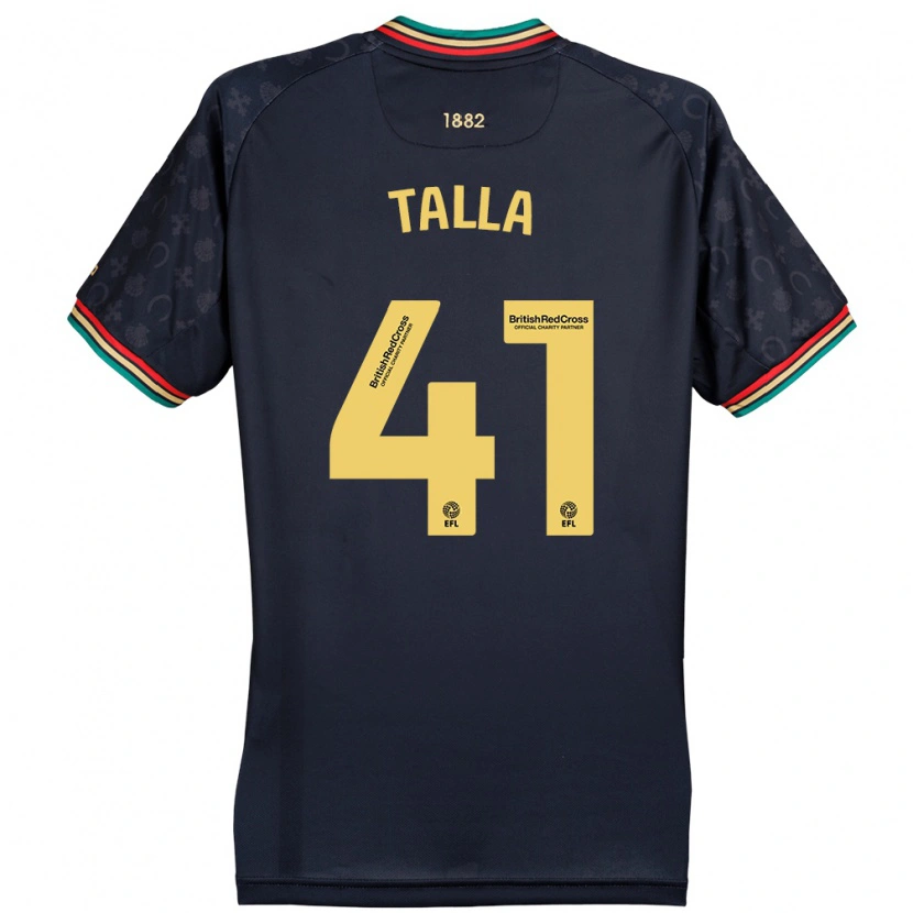 Danxen Män Lorent Talla #41 Mörk Marinblå Bortatröja Matchtröjor 2024/25 Tröjor T-Tröja