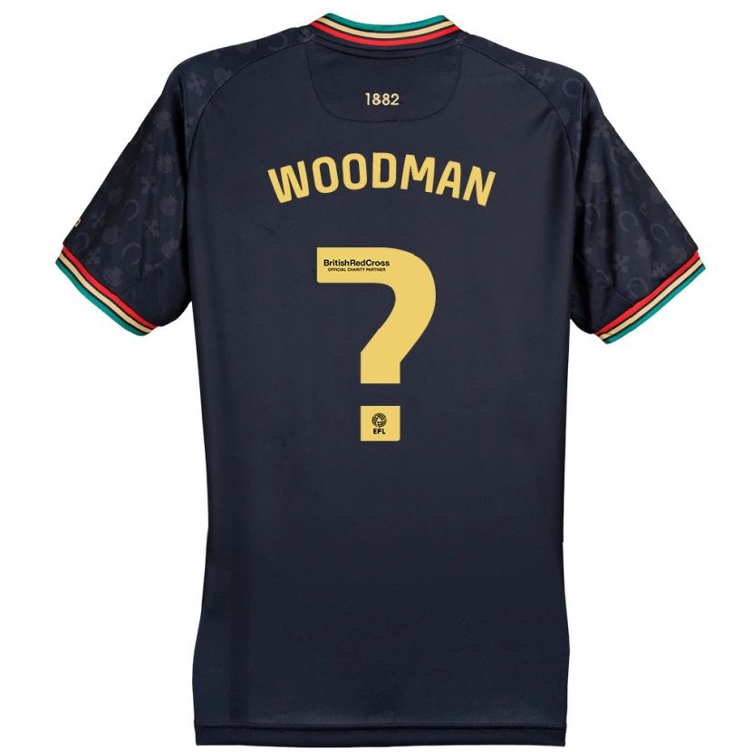 Danxen Män Deon Woodman #0 Mörk Marinblå Bortatröja Matchtröjor 2024/25 Tröjor T-Tröja