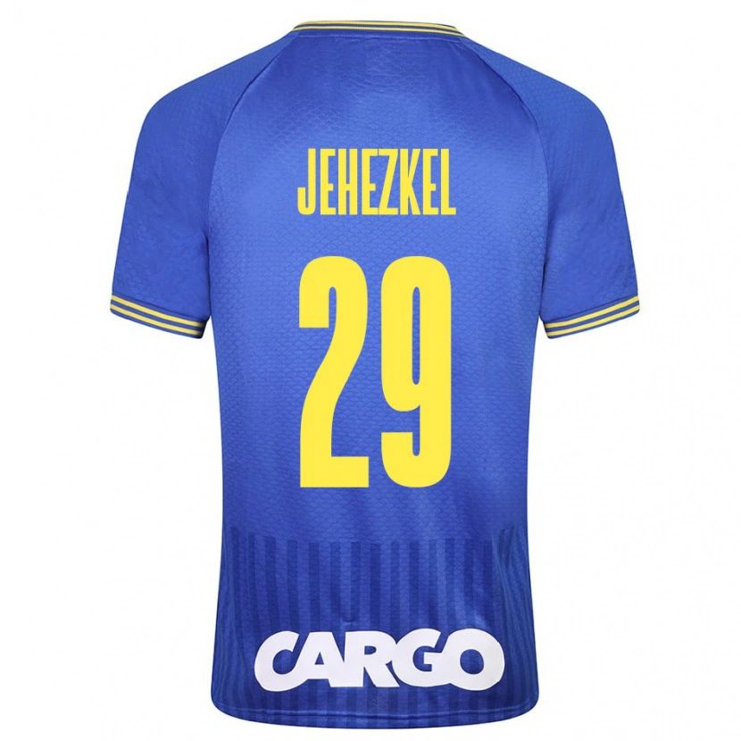 Danxen Män Sagiv Jehezkel #29 Vit Bortatröja Matchtröjor 2024/25 Tröjor T-Tröja
