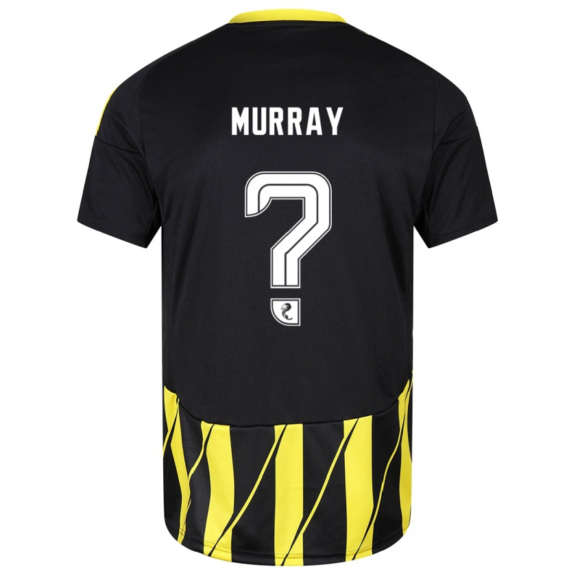 Danxen Män Phoebe Murray #0 Svart Gul Bortatröja Matchtröjor 2024/25 Tröjor T-Tröja