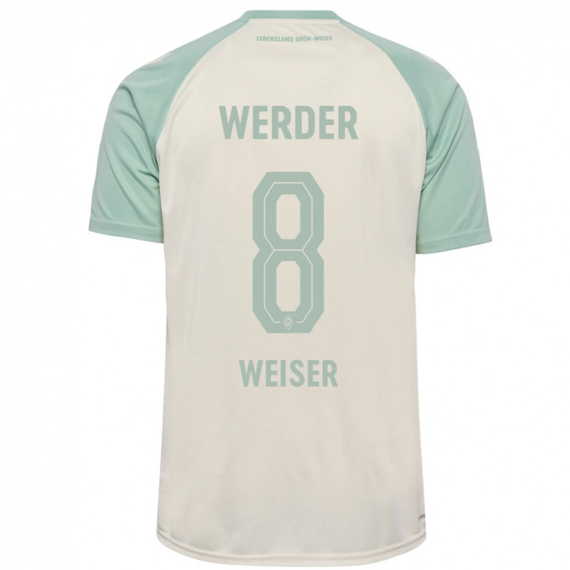 Danxen Män Mitchell Weiser #8 Benvit Ljusgrön Bortatröja Matchtröjor 2024/25 Tröjor T-Tröja