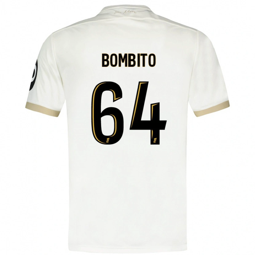 Danxen Män Moïse Bombito #64 Vitguld Bortatröja Matchtröjor 2024/25 Tröjor T-Tröja