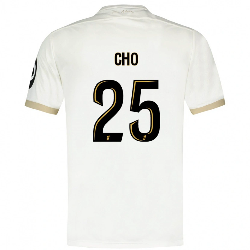 Danxen Män Mohamed-Ali Cho #25 Vitguld Bortatröja Matchtröjor 2024/25 Tröjor T-Tröja