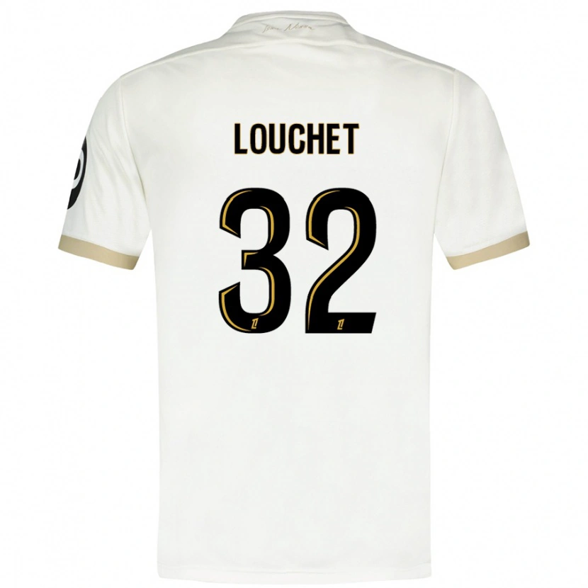 Danxen Män Tom Louchet #32 Vitguld Bortatröja Matchtröjor 2024/25 Tröjor T-Tröja