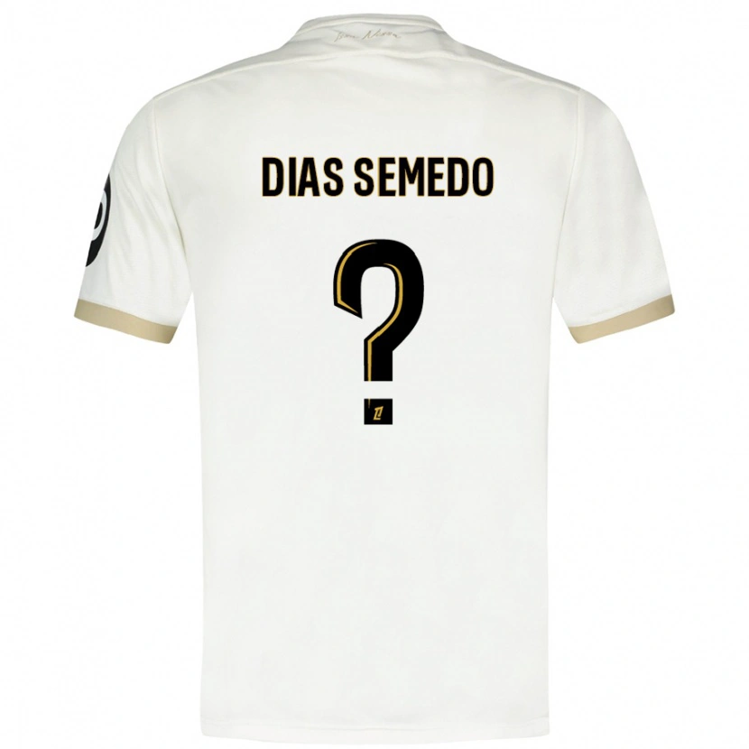 Danxen Män Samuel Dias Semedo #0 Vitguld Bortatröja Matchtröjor 2024/25 Tröjor T-Tröja