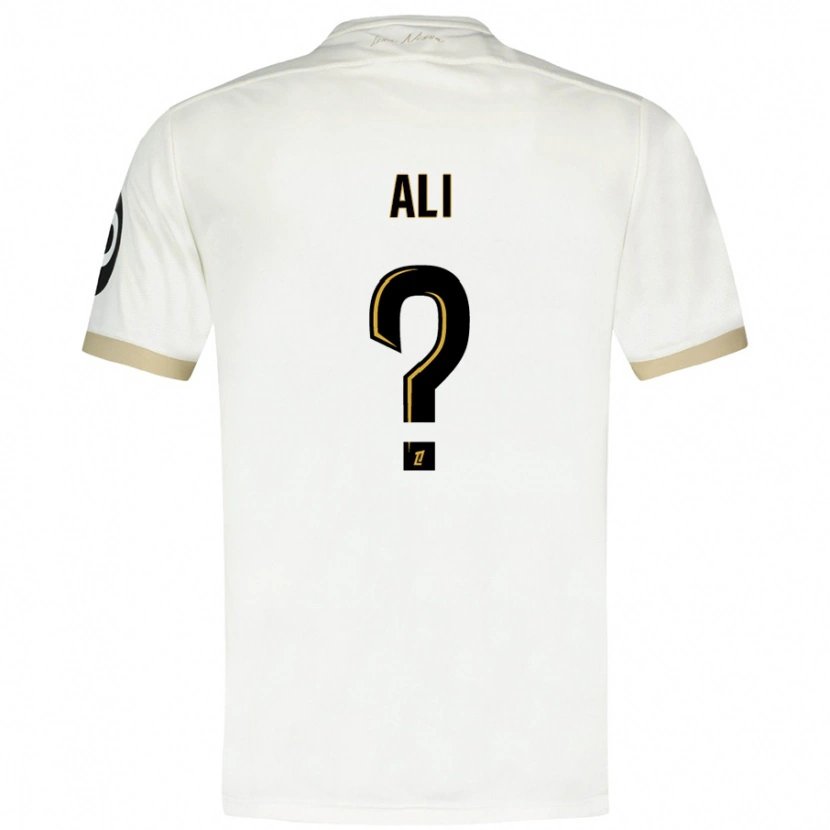 Danxen Män Kéfren Ali #0 Vitguld Bortatröja Matchtröjor 2024/25 Tröjor T-Tröja