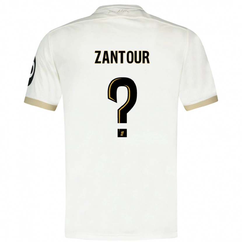 Danxen Män Ishaq Zantour #0 Vitguld Bortatröja Matchtröjor 2024/25 Tröjor T-Tröja