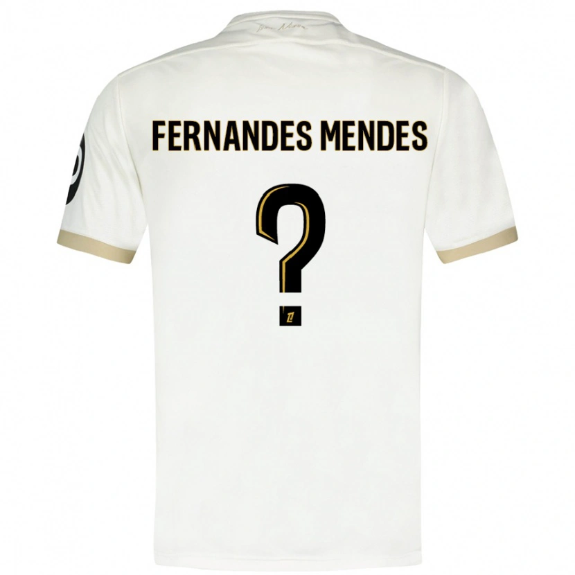 Danxen Män Mathis Fernandes Mendes #0 Vitguld Bortatröja Matchtröjor 2024/25 Tröjor T-Tröja