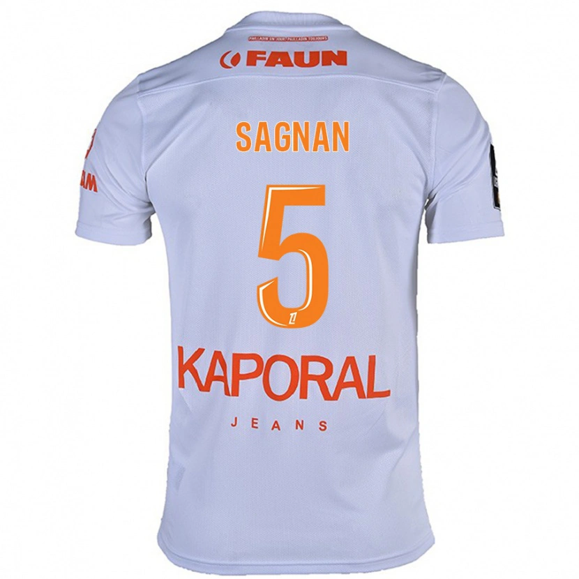 Danxen Män Modibo Sagnan #5 Vit Bortatröja Matchtröjor 2024/25 Tröjor T-Tröja