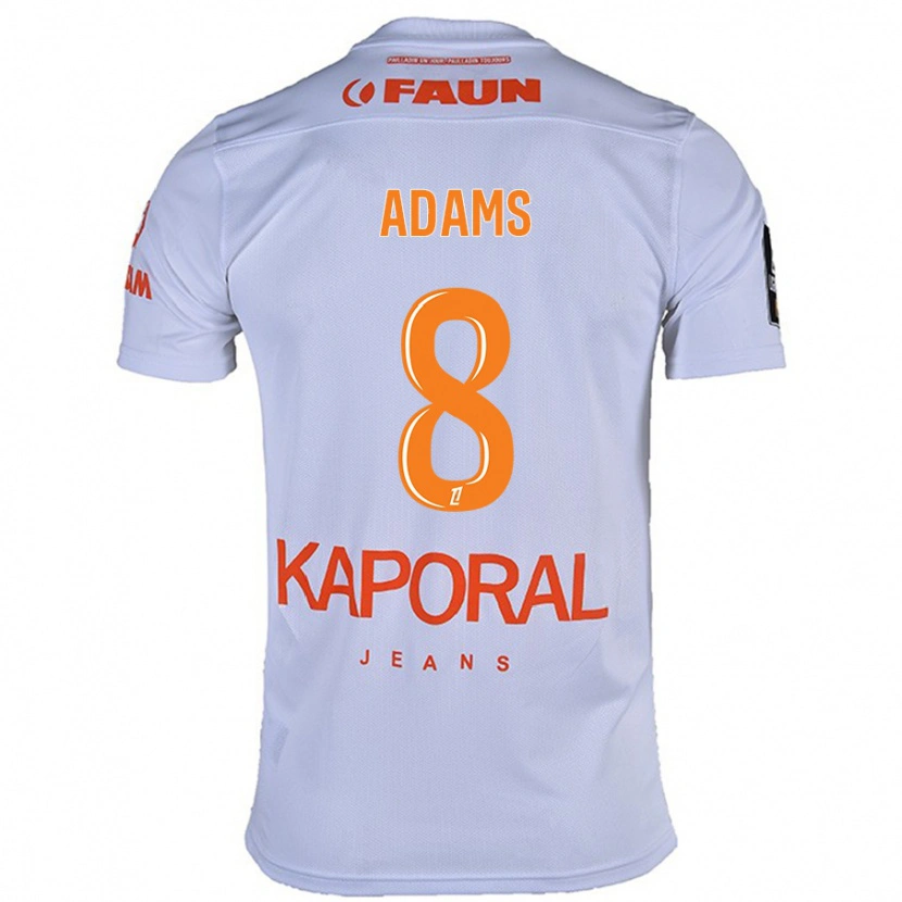 Danxen Män Akor Adams #8 Vit Bortatröja Matchtröjor 2024/25 Tröjor T-Tröja