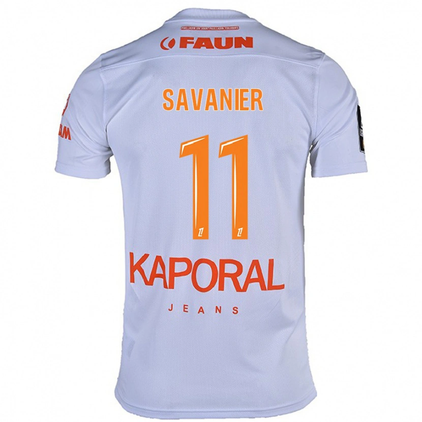 Danxen Män Téji Savanier #11 Vit Bortatröja Matchtröjor 2024/25 Tröjor T-Tröja