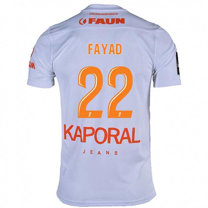 Danxen Män Khalil Fayad #22 Vit Bortatröja Matchtröjor 2024/25 Tröjor T-Tröja