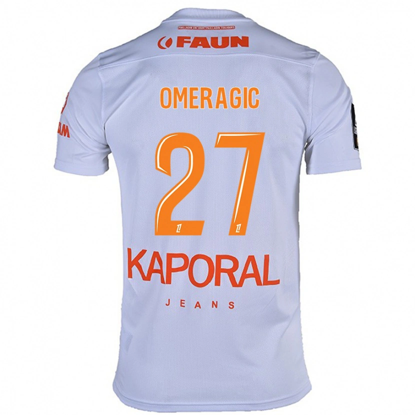 Danxen Män Becir Omeragic #27 Vit Bortatröja Matchtröjor 2024/25 Tröjor T-Tröja