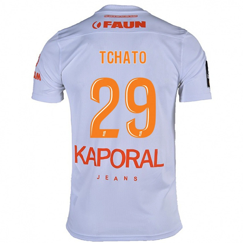 Danxen Män Enzo Tchato #29 Vit Bortatröja Matchtröjor 2024/25 Tröjor T-Tröja