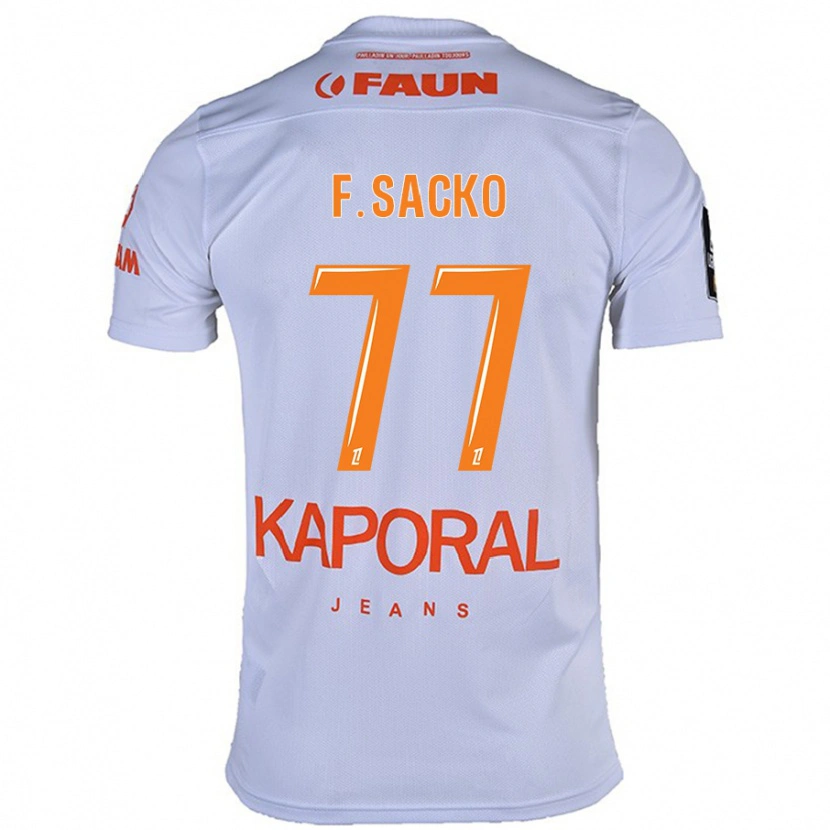 Danxen Män Falaye Sacko #77 Vit Bortatröja Matchtröjor 2024/25 Tröjor T-Tröja