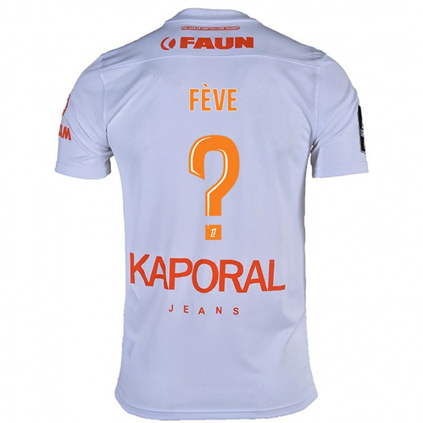 Danxen Män Lino Fève #0 Vit Bortatröja Matchtröjor 2024/25 Tröjor T-Tröja