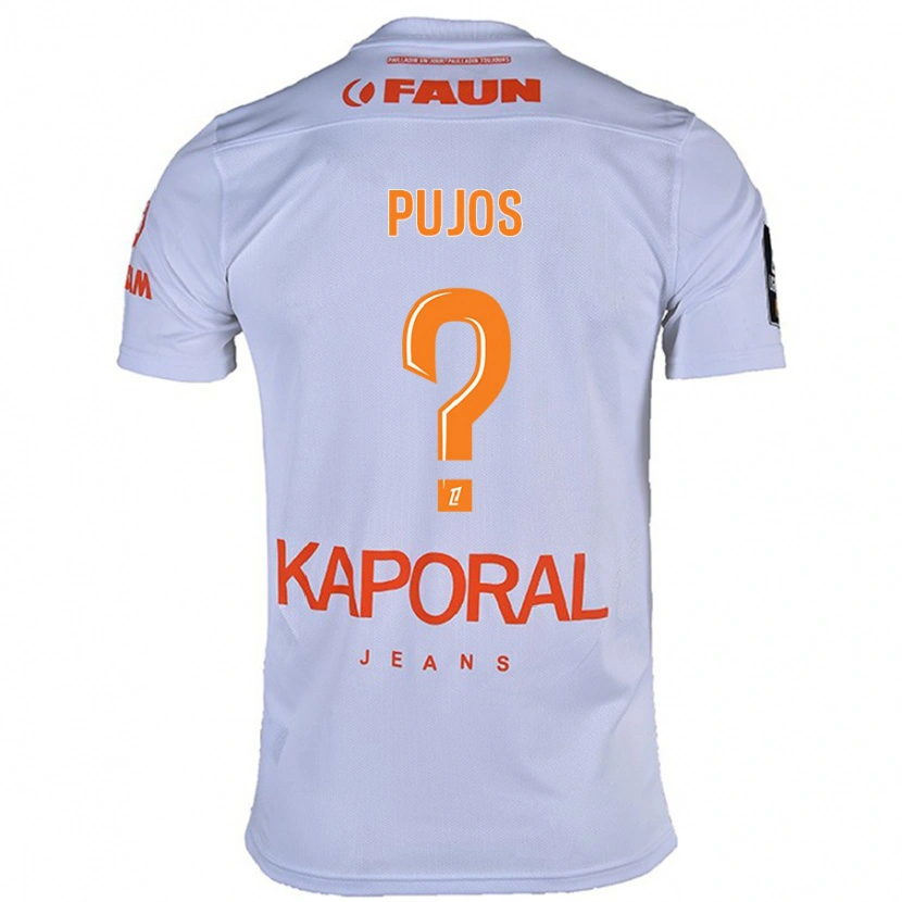 Danxen Män Lenny Pujos #0 Vit Bortatröja Matchtröjor 2024/25 Tröjor T-Tröja