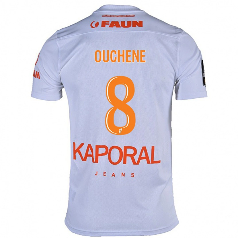 Danxen Män Sonia Ouchène #8 Vit Bortatröja Matchtröjor 2024/25 Tröjor T-Tröja